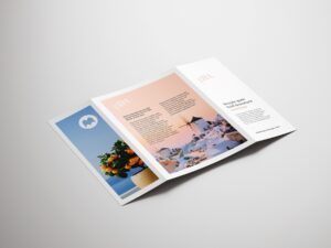 Печать лифлетов 2 фальца