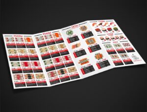 Печать лифлетов 3 фальца в tprint
