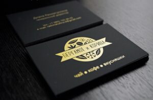Визитки с шелкографией в типографии