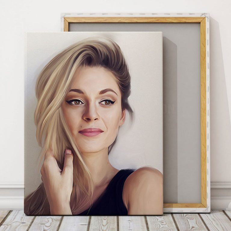 Печать на холсте портретов на заказ в Москве