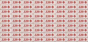 Печать наклеек на розетку 220 вольт в tprint