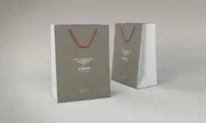 Серые бумажные пакеты