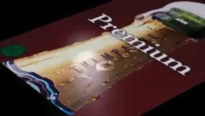 Печать с лаком 3D в tprint
