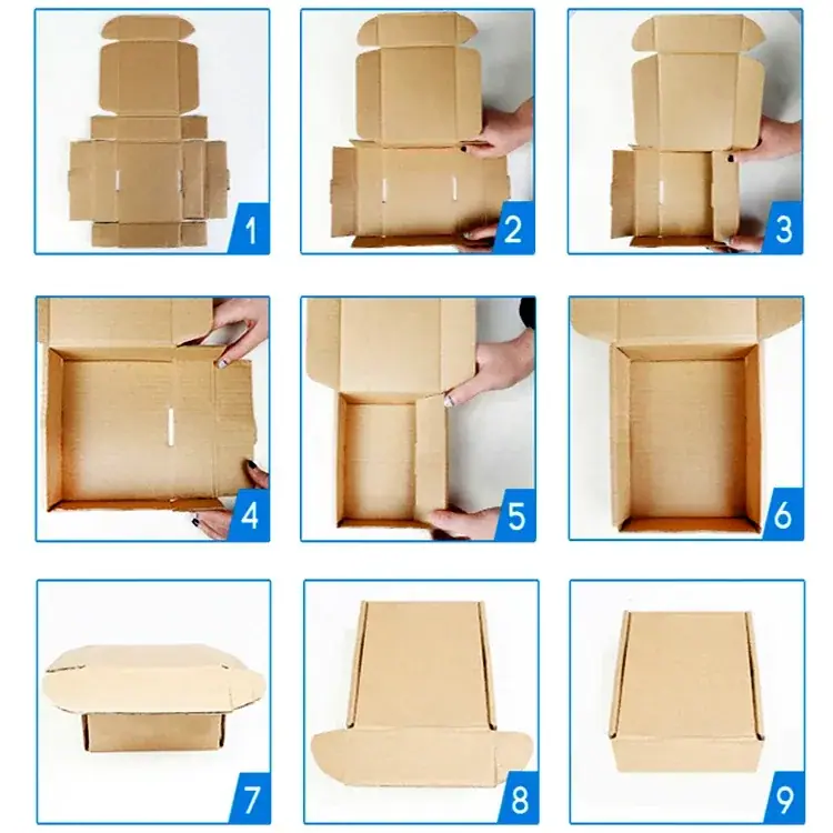 Инструкция по сборке коробок с самосборным дном Коробки с самосборным дном