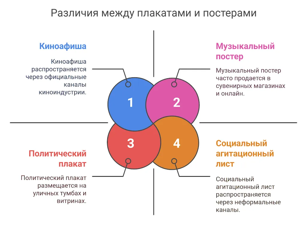 Чем отличается плакат от афиши и постера? недорого в tprint | фото 2