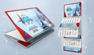 заказать Изготовление квартальных календарей