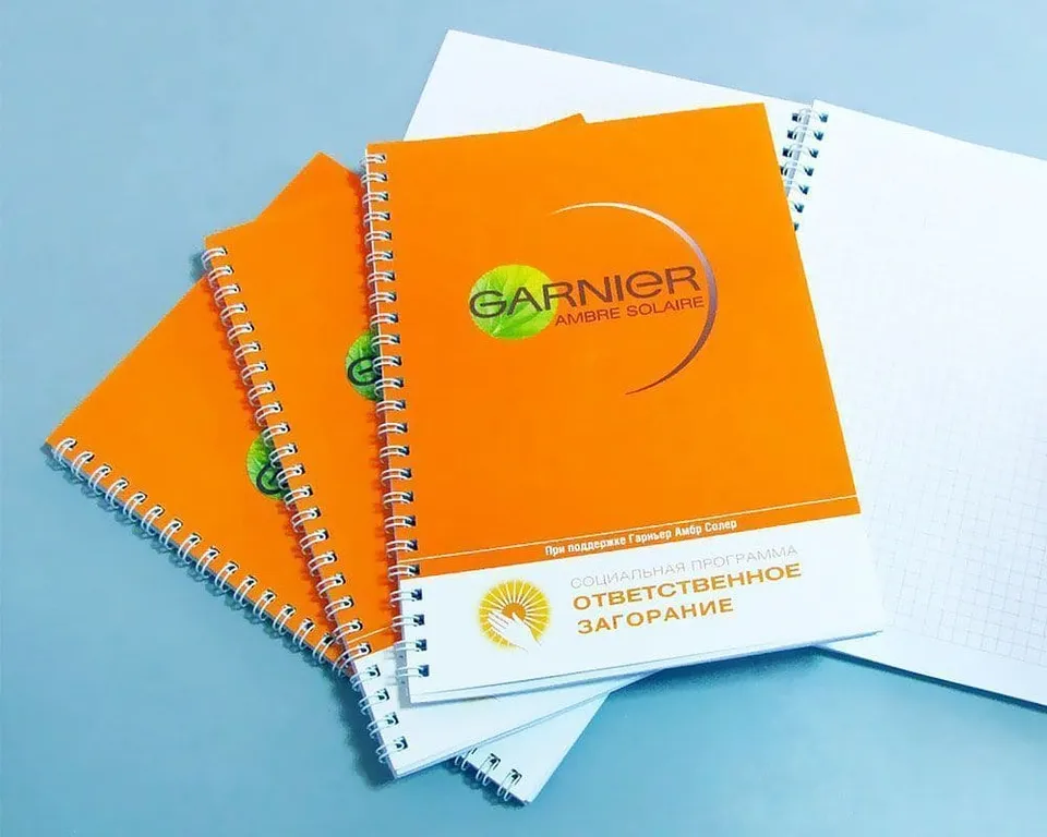 Как сделать рекламу с помощью блокнотов?