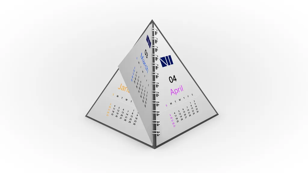 Печать календарей-пирамидок недорого в tprint | фото 2 Печать календарей-пирамидок недорого в tprint | фото 2