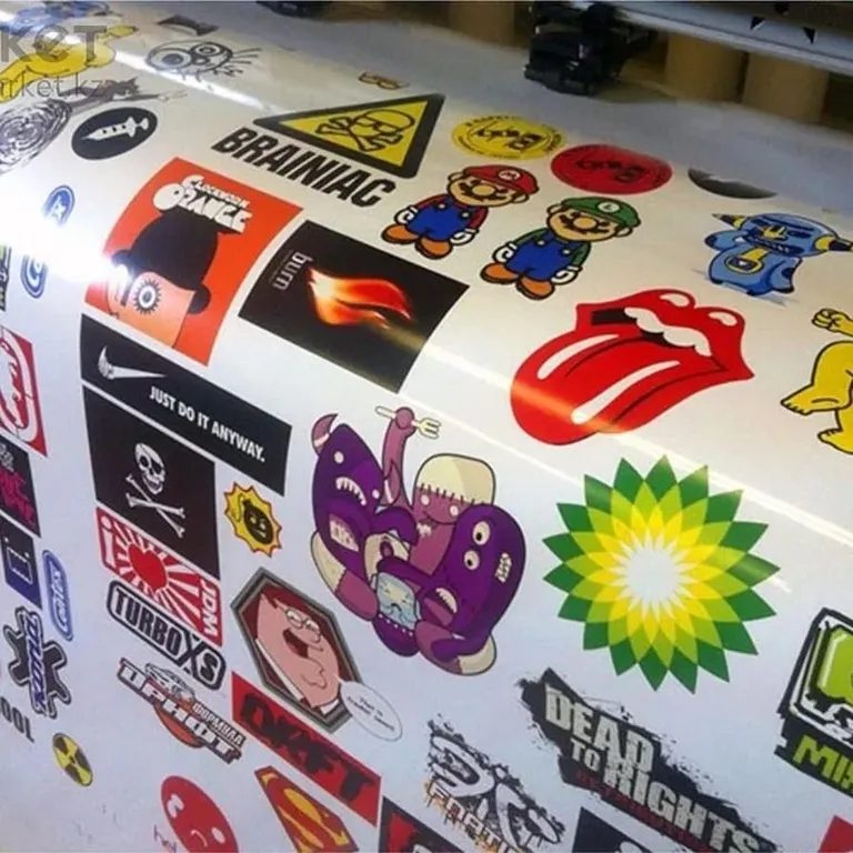 Печать ламинированных наклеек