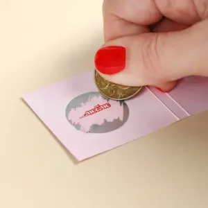 Печать открыток со скретч слоем недорого
