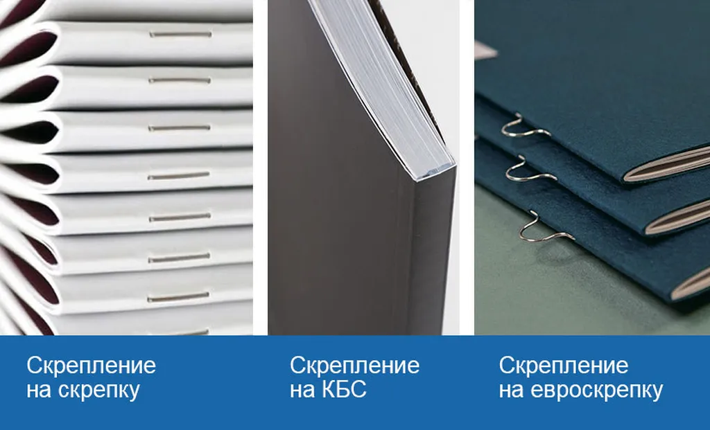 Способы скрепления брошюр недорого в tprint | фото 1
