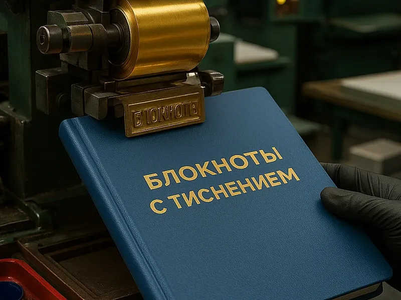 Блокноты с тиснением дешево