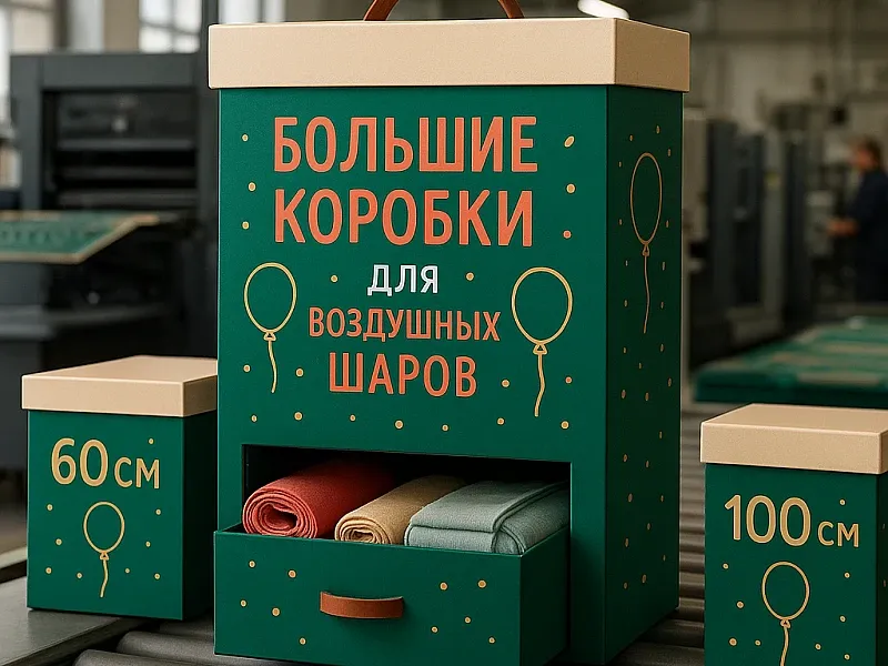 заказать Большие коробки для воздушных шаров