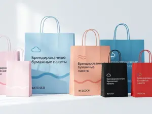 Брендированные бумажные пакеты в Москве