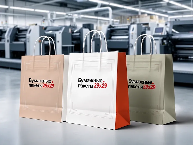 Бумажные пакеты 29х29 дешево