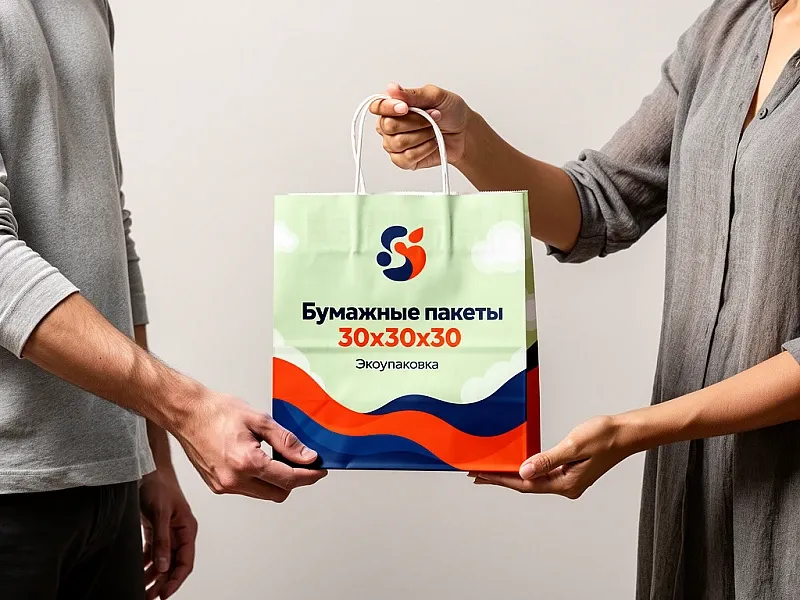 Бумажные пакеты 30х30х30 дешево
