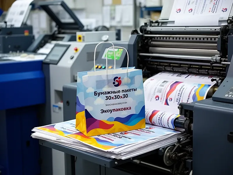 заказать Бумажные пакеты 30х30х30