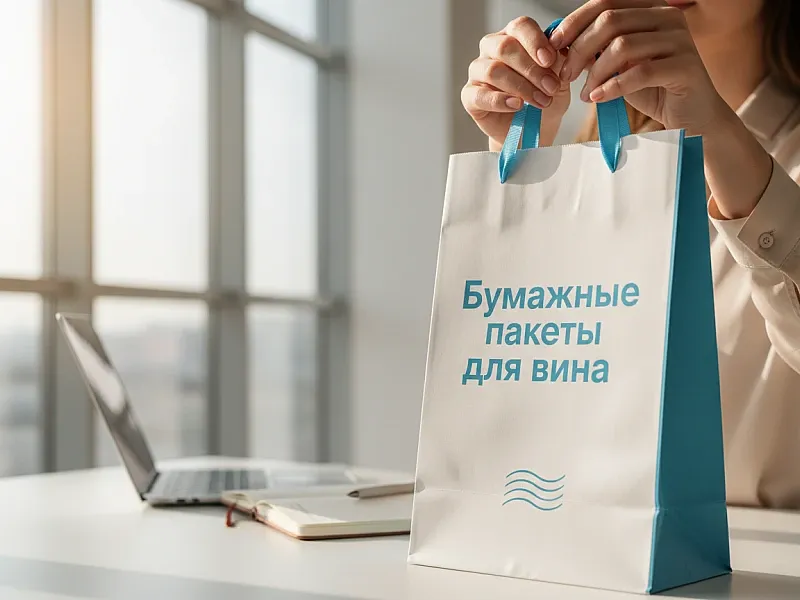 Бумажные пакеты для вина дешево