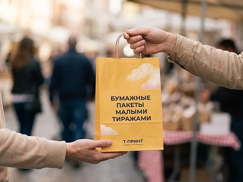 Бумажные пакеты малыми тиражами дешево