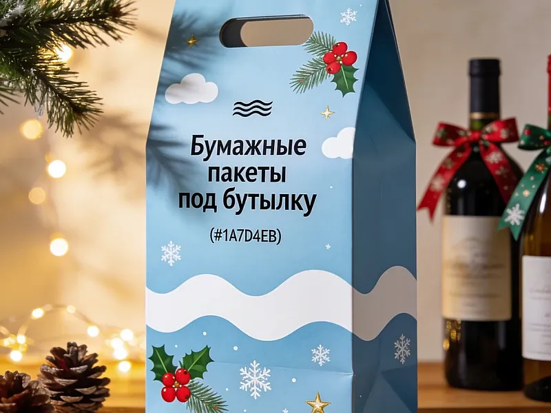Бумажные пакеты под бутылку на заказ