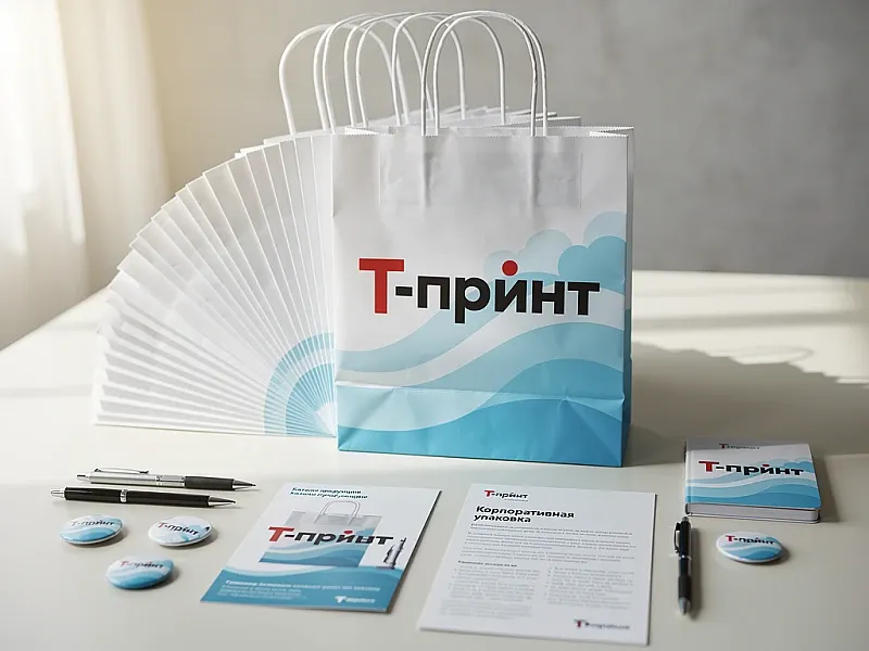 Бумажные пакеты с логотипом 50 штук недорого