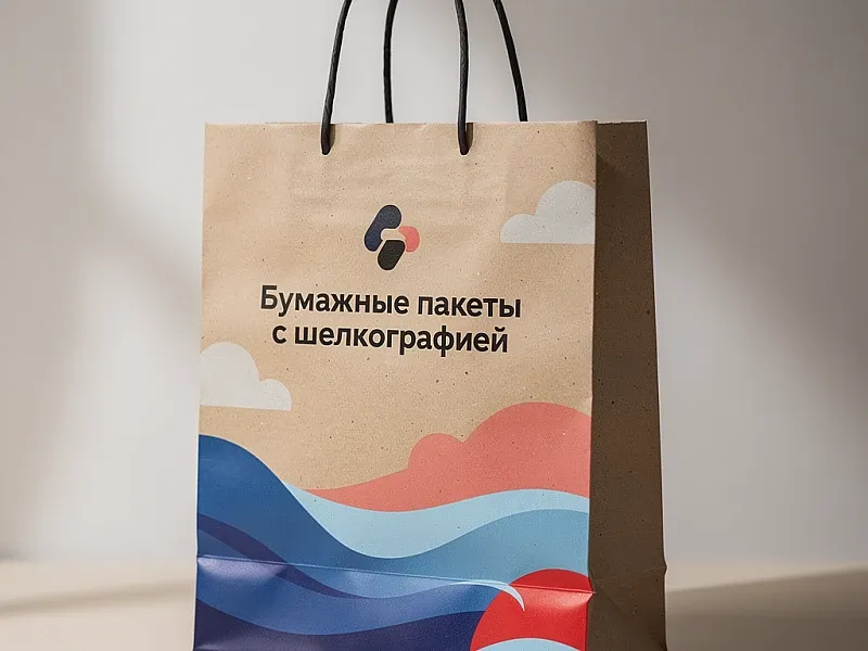 Бумажные пакеты с шелкографией дешево