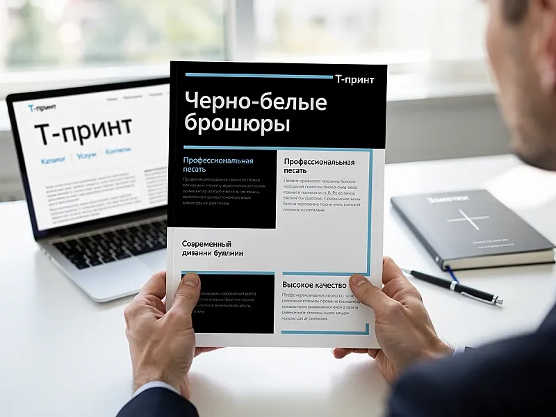 заказать Черно-белые брошюры