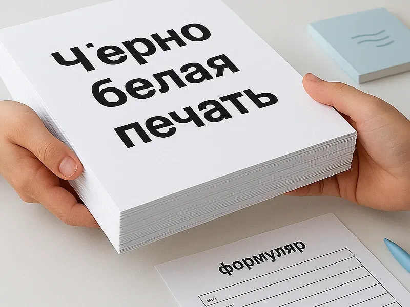 заказать Чёрно-белая печать
