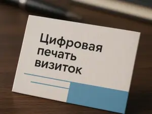 Цифровая печать визиток в Москве
