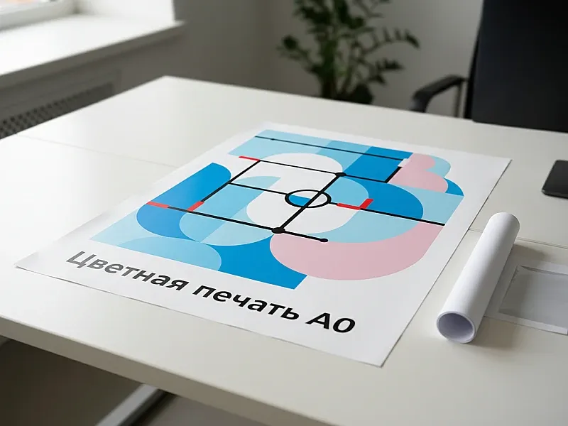 Цветная печать А0 недорого