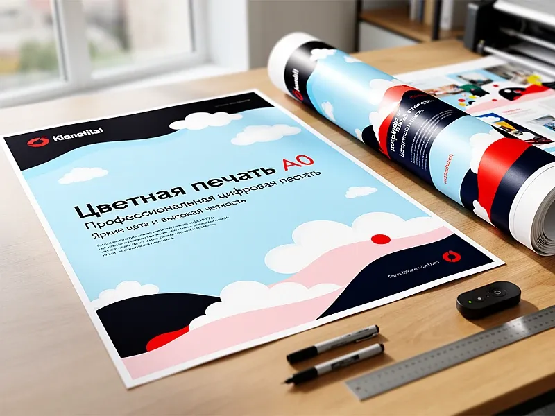 Цветная печать А0 дешево