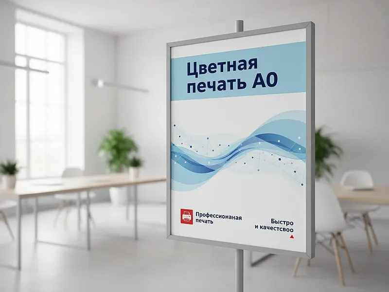 Цветная печать А0 на заказ