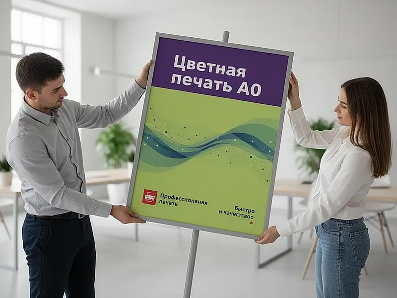 заказать Цветная печать А0