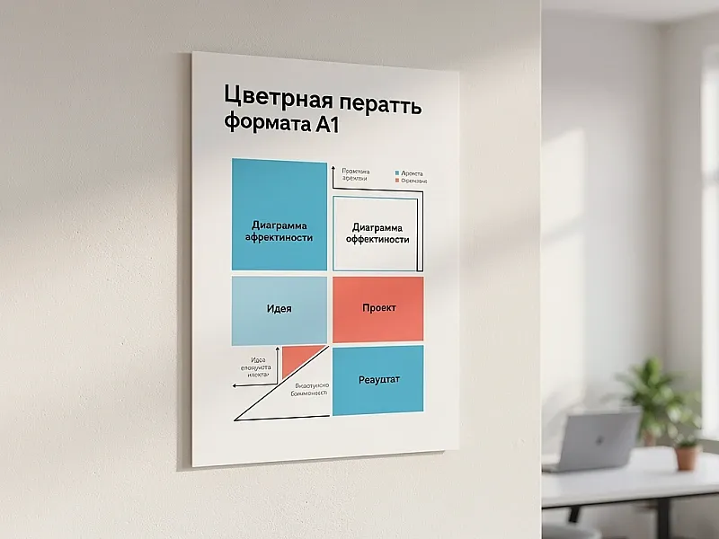 Цветная печать формата А1 недорого