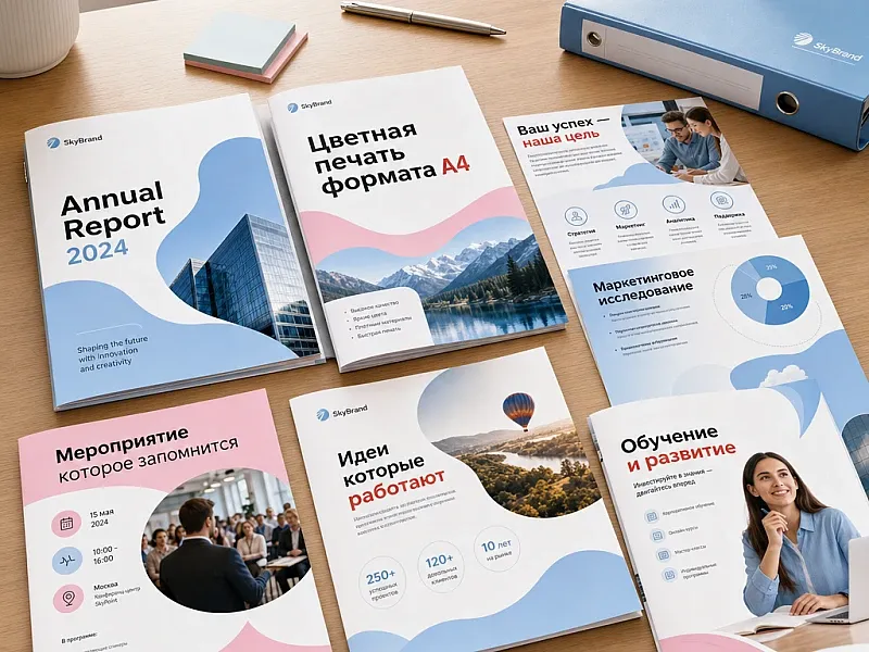 Цветная печать формата А4 недорого