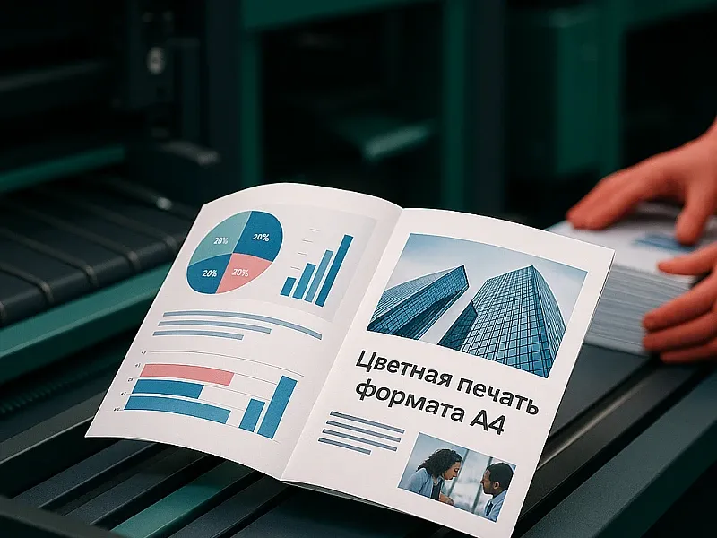 заказать Цветная печать формата А4
