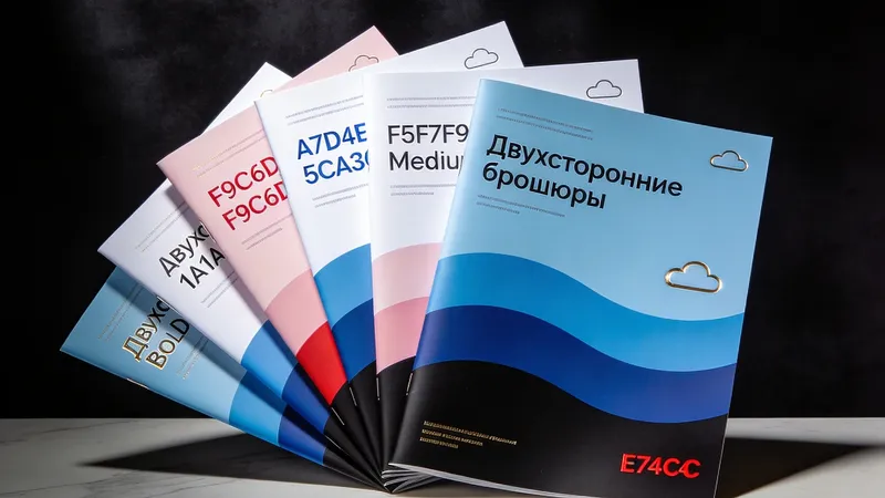 Двухсторонние брошюры дешево