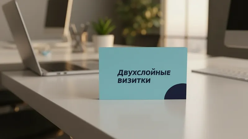 Двухслойные визитки