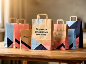 Форматы бумажных пакетов в Москве