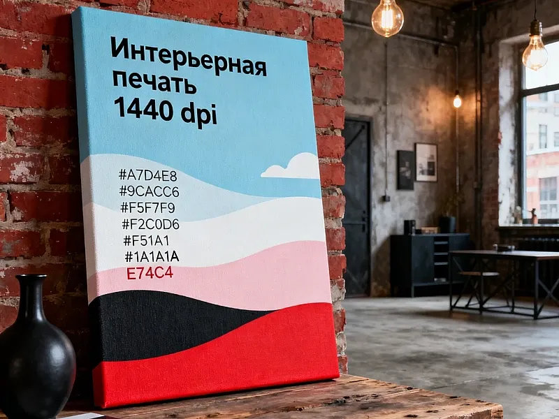 заказать Интерьерная печать 1440 dpi