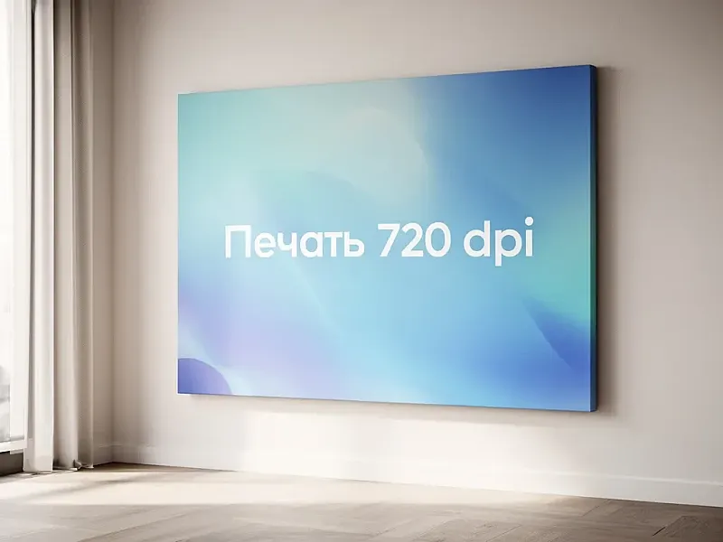Интерьерная печать 720 dpi дешево