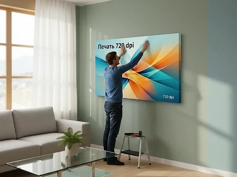 заказать Интерьерная печать 720 dpi