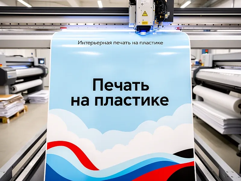 Интерьерная печать на пластике на заказ