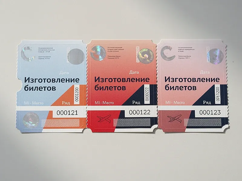 Изготовление билетов на заказ