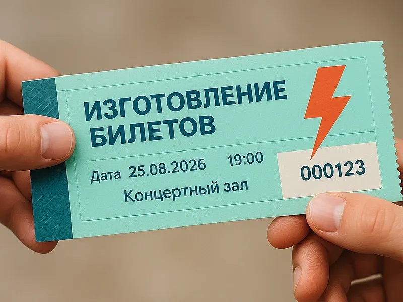 заказать Изготовление билетов