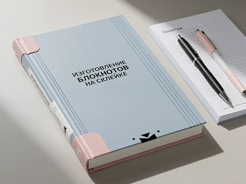 Изготовление блокнотов на склейке недорого