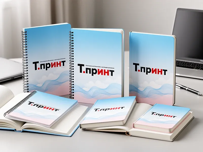 Изготовление блокнотов с логотипом компании недорого