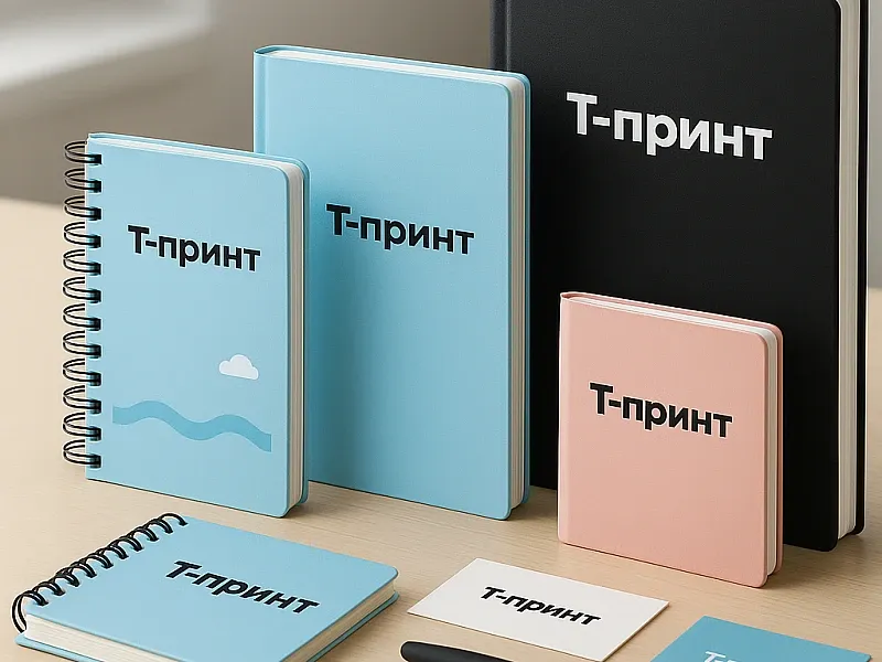 заказать Изготовление блокнотов с логотипом компании