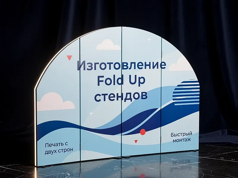 Изготовление Fold Up стендов на заказ