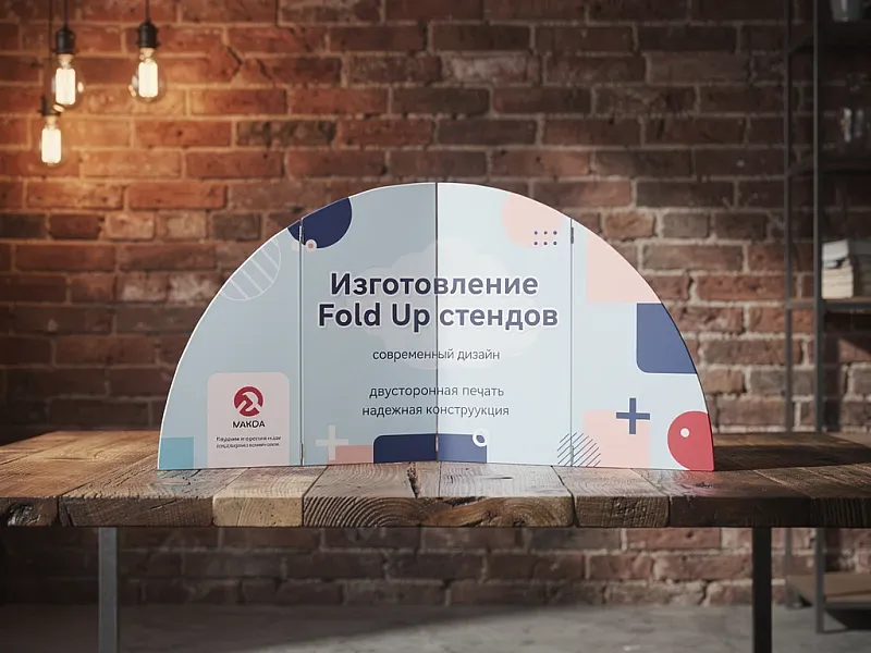 заказать Изготовление Fold Up стендов